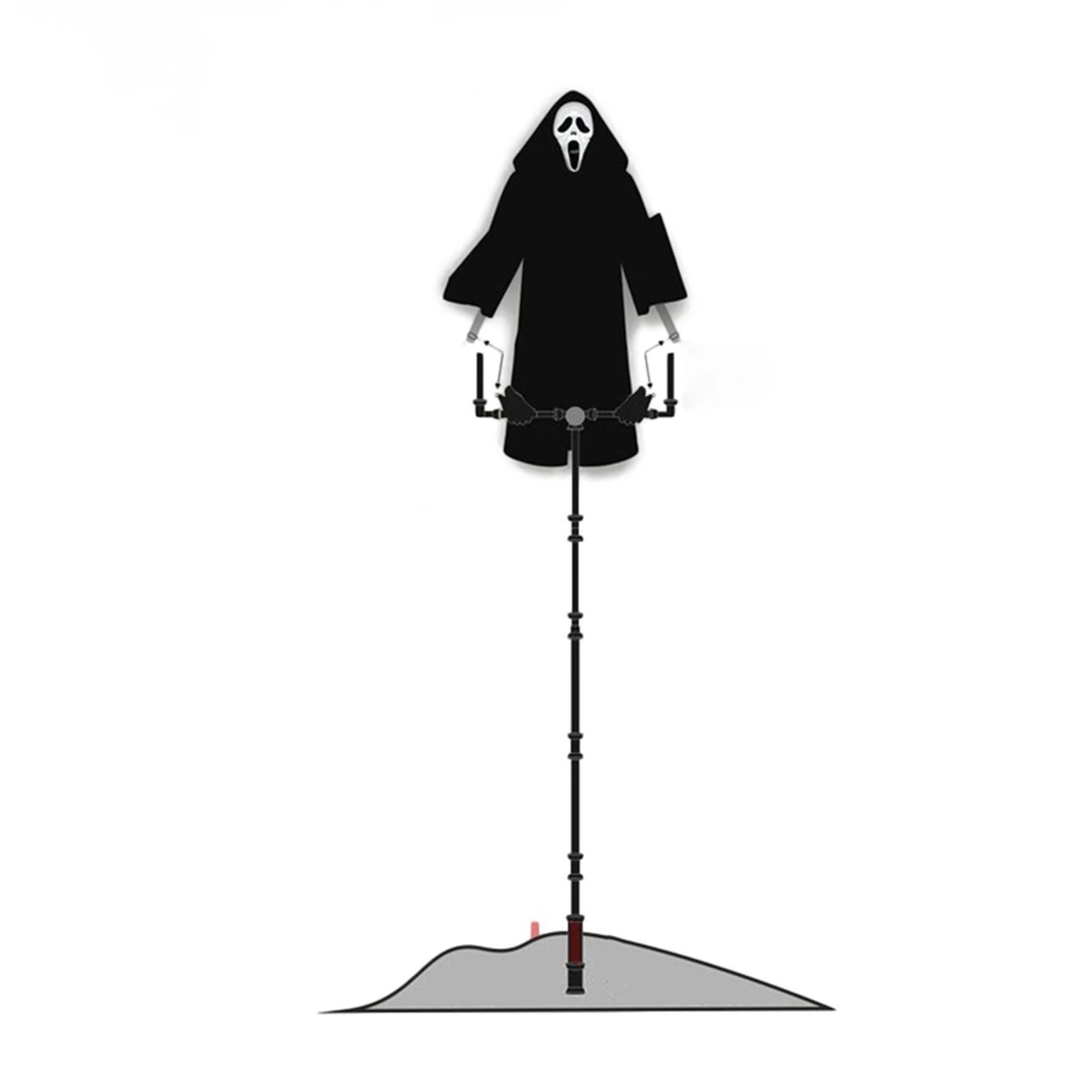 

Hot Scream ScareCrow Creative Garden Ghostface Scarecrow Yard Hanging Scary Scream Halloween Ghostface Scarecrow Decor