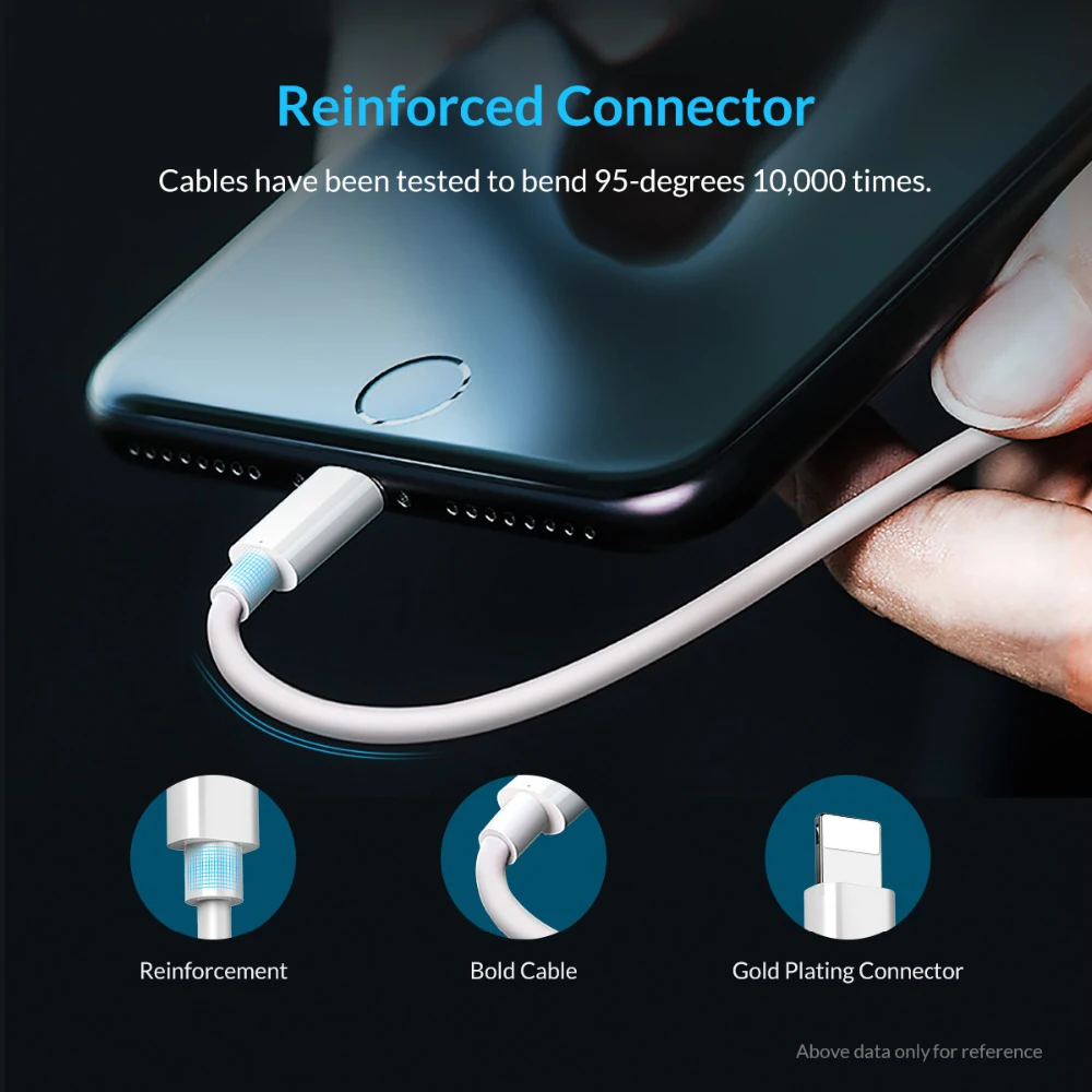 ORICO LTG 2A осветительный кабель 1 м с usb-кабелем для передачи данных и зарядки