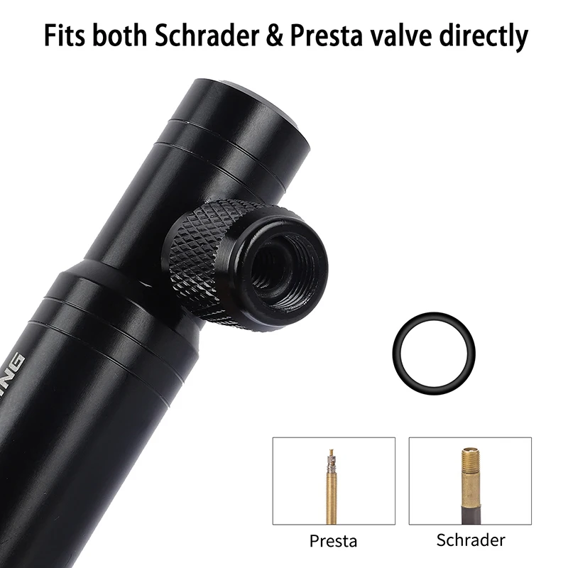 Насос для велосипеда Presta & Schrader мини насос CO2 2 в 1 инструменты ремонта