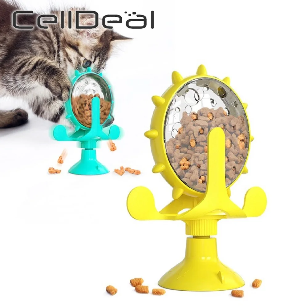 

Игрушка для кормления домашних животных, кошек, медленное питание, продукция, вращающееся колесо для детской лечения, утекающая игрушка, Ин...