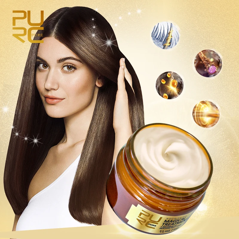 PURC Brazilian Keratin Hair Treatment and Mask Sets Straightening for Women Christmas Gift | Красота и здоровье