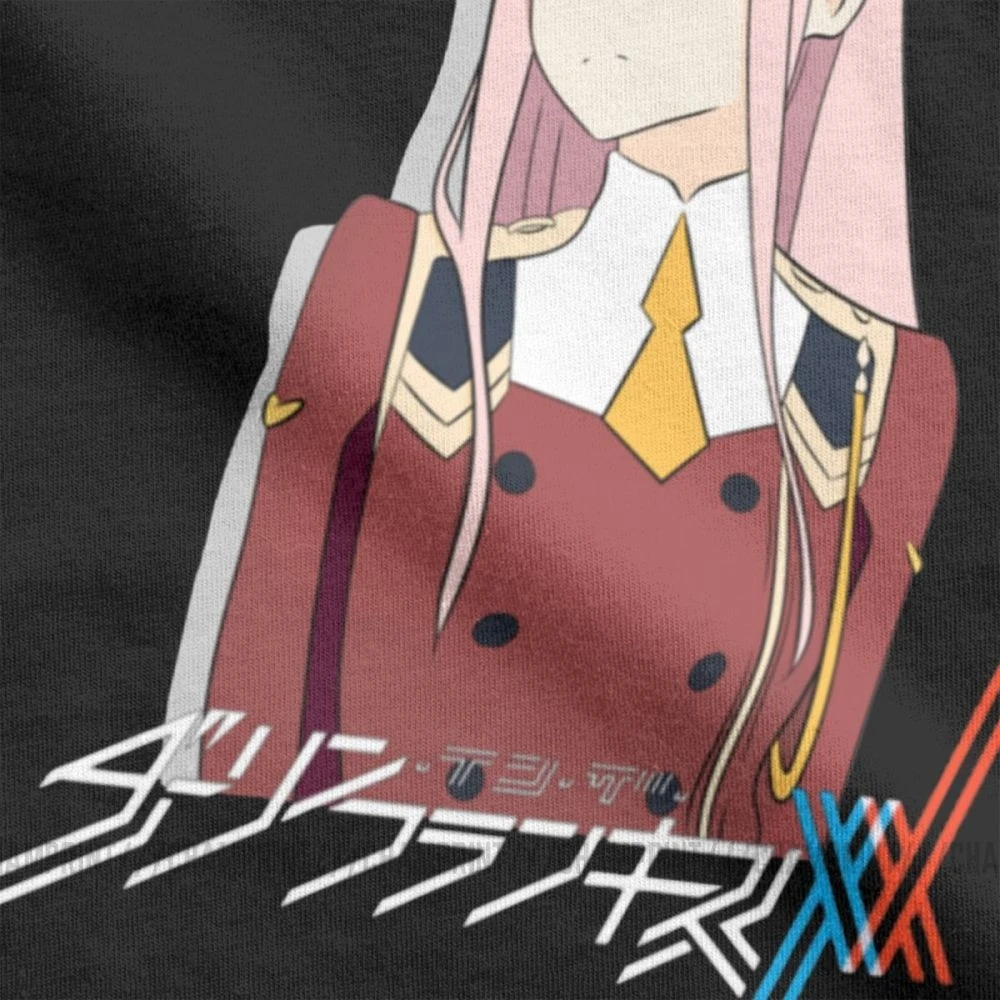 Darling In The Franxx 02, Мужская футболка, винтажные футболки, хлопок, с коротким рукавом, японская анимация, футболка, Новое поступление, топы