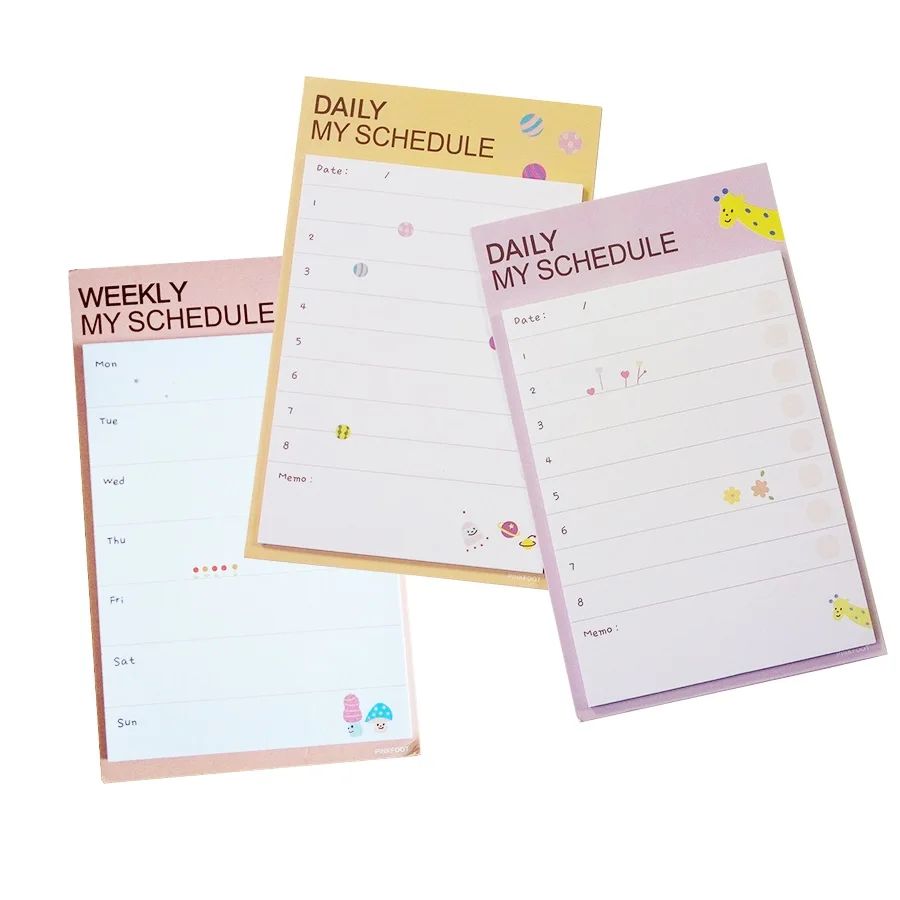 30 упаковок/партия Простой повседневный мой блокнот для планирования заметок на