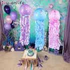Пожелания русалки, подвесные медузы, бумажные фонари, маленькая Русалочка, тематические морские океанские украшения для дня рождения для девочек