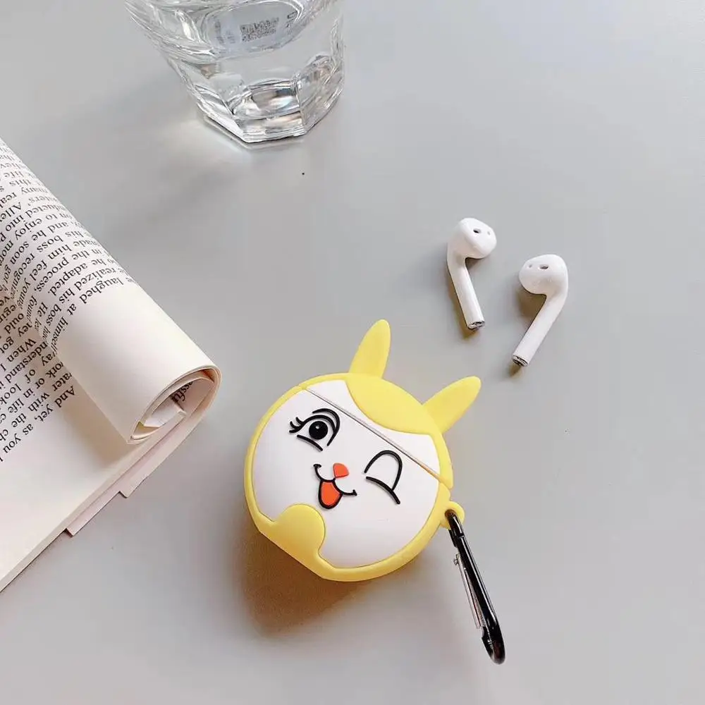 966U 3D силиконовый чехол для наушников для AirPods 2, чехол с милым мультяшным изображением звезды капитана, чехол для Apple Air pods, чехол для наушников с кольцом на палец - Цвет: 966U