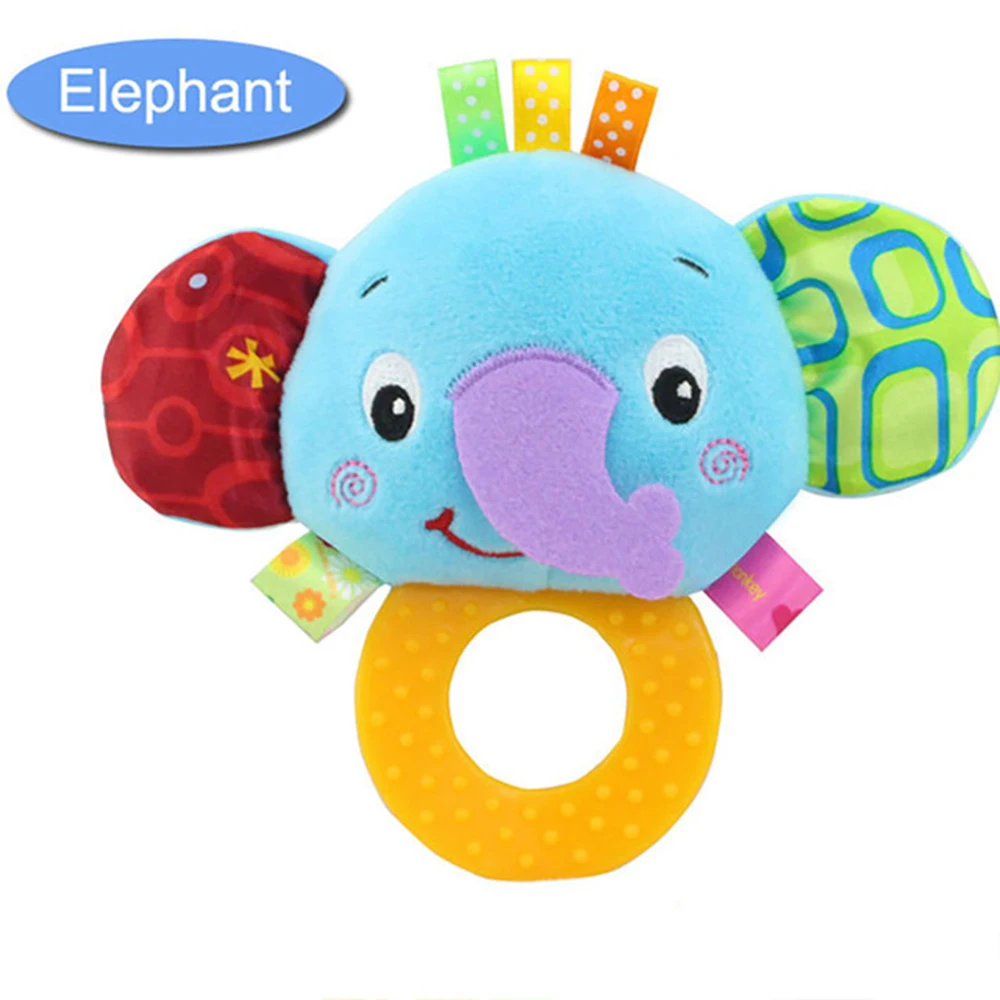 Новое поступление Детские Ручные погремушки с силиконовым прорезывателем