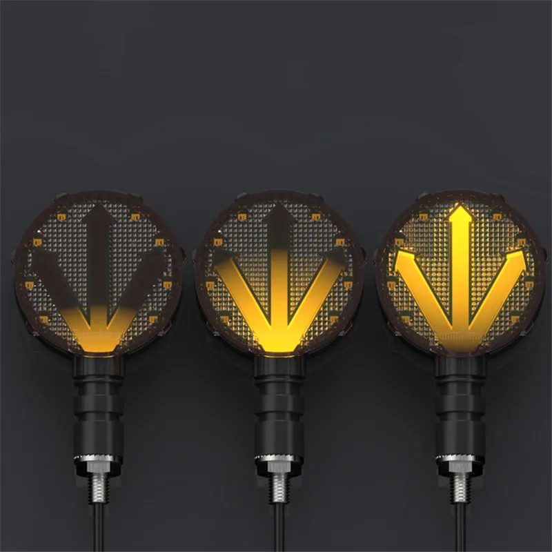 

round ghost hand part motorbike led turn signal motorcycle motion arrows LED indicator flashers blinker moto turn signal light