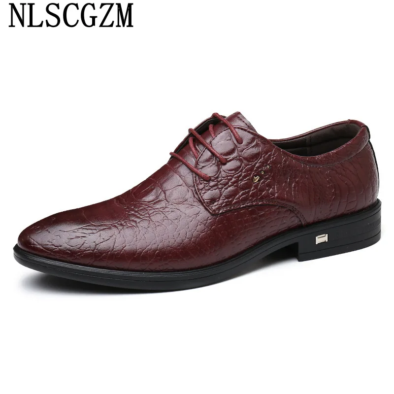 

Derby Men Dress Shoes Leather Formal Crocodile Shoes Men Designer Suit Shoes for Men 2022 Los Zapatos De Los Hombres Chaussures