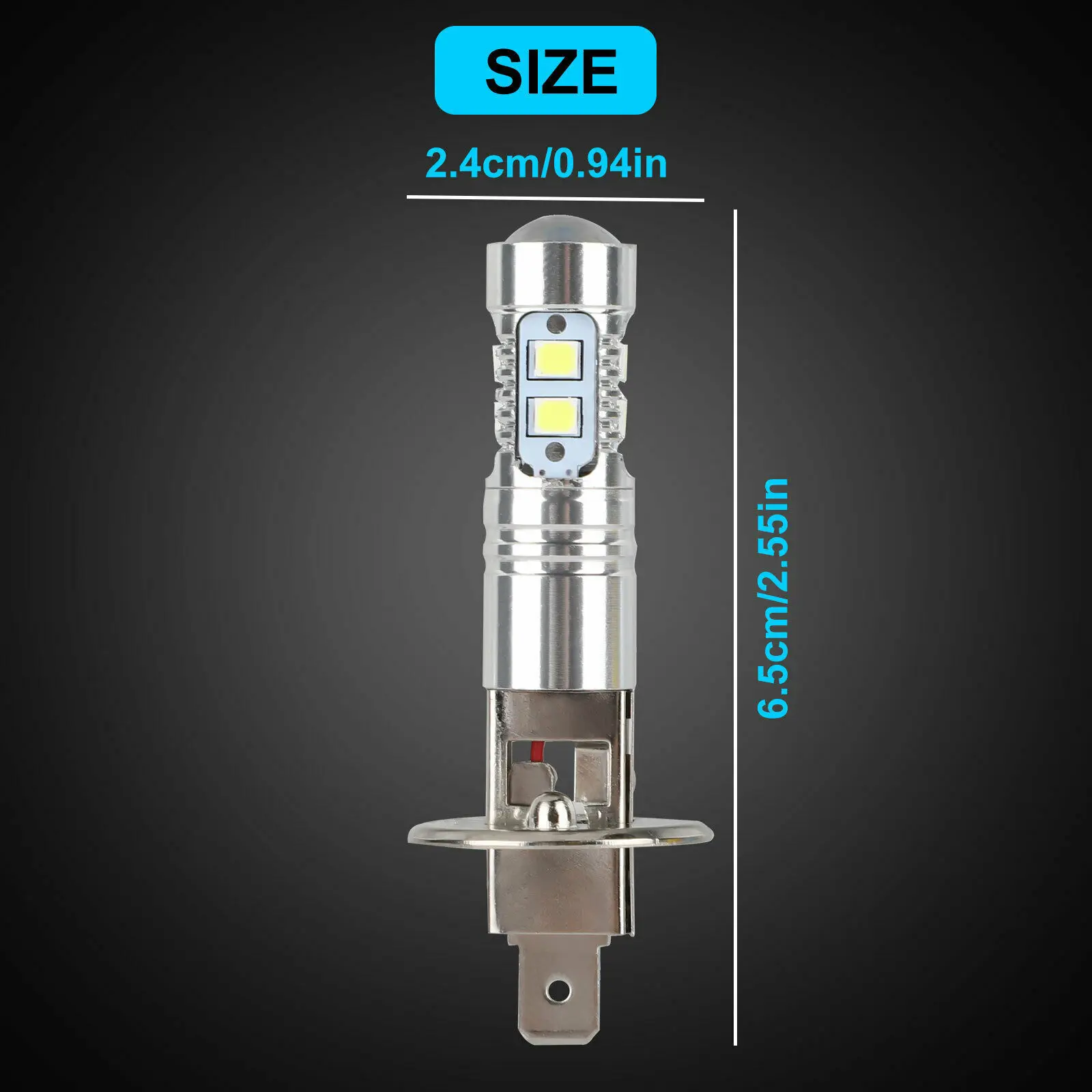 2 шт. H1 50w Cree светодиодный головной светильник лампы Комплект противотуманного 6000k