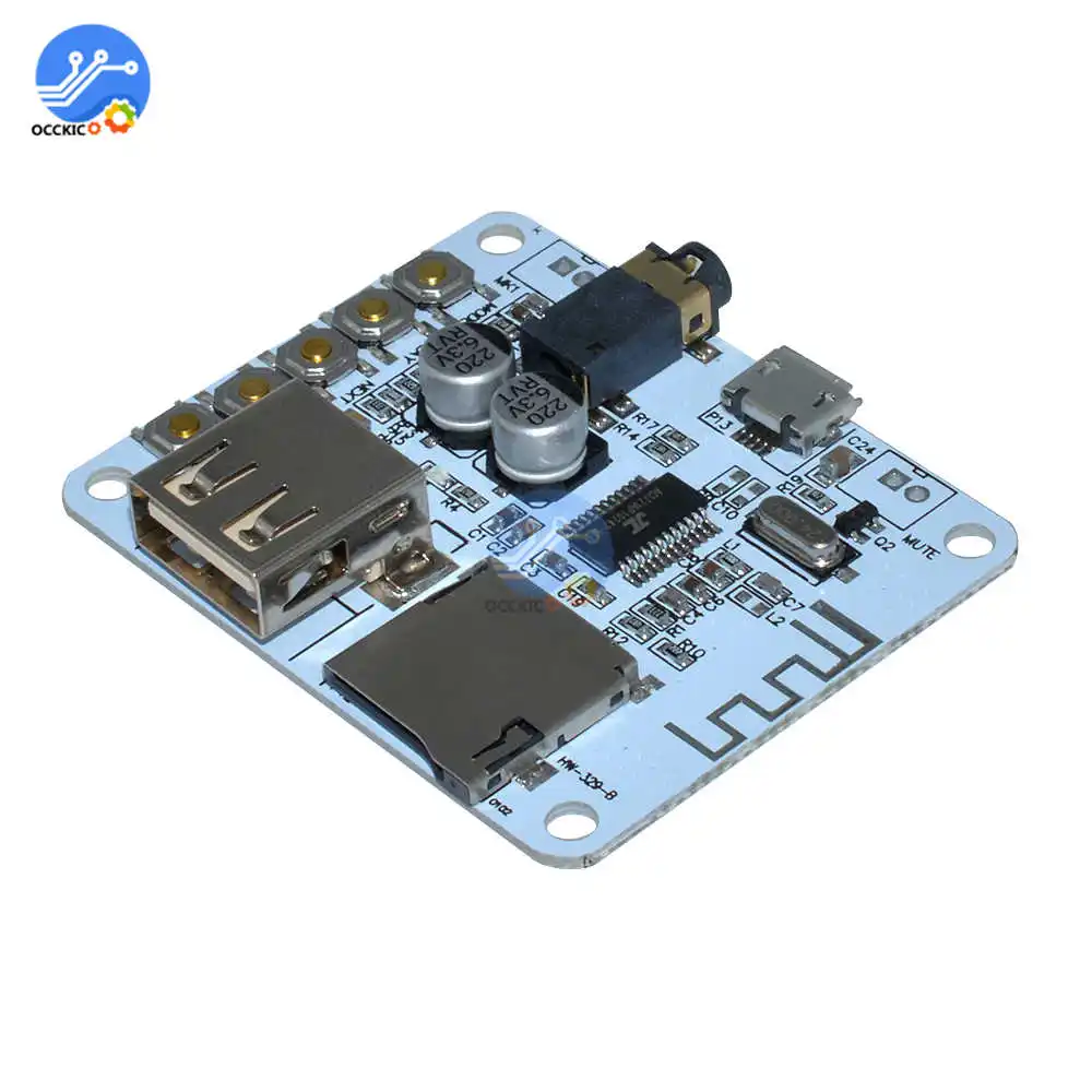 Беспроводной модуль Bluetooth аудио приемник доска 5 в 2,1 Беспроводная стерео Музыка Аудио приемник плата с USB TF слот для карты декодирования