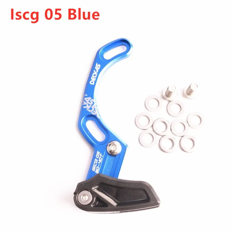 iscg 05 blue DECKAS направляющая велосипедной цепи MTB направляющая велосипедной цепи 1X система ISCG 03 ISCG 05 крепление BB CNC односкоростная широкая узкая направляющая цепи - Цвет: iscg 05 blue