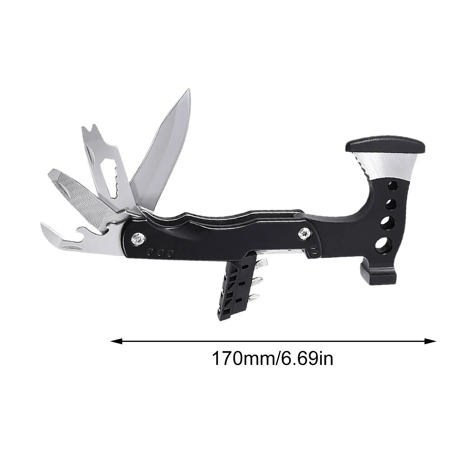 

10 In 1 Multitool Axe Hammer Portable Folding Camping Survival Axe Screwdriver Corkscrew File For Outdoor Camping Accessories