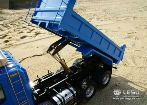 LESU 1/14 RC 6*6 Самосвал гидравлическая модель звукового освещения для DIY HINO Tamiya THZH0466