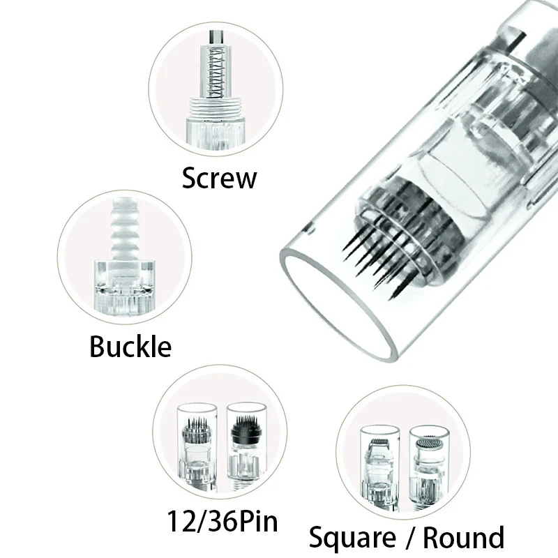 

10/50pcs Screw Cartridge Replacement Micro needle 9pin /12 pin / 36 pin / Micro Nano Needles Tattoo Needles Cartridge BB Machine