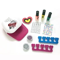 18pcs nail set for manicuregel nail polish set kit soak off gel varnish for nail art set dryer machine tool gift for kids girls