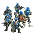 Набор миниатюрных солдат, фигурки в армейском стиле с строительными блоками, совместимые с основными брендами, игрушки в подарок