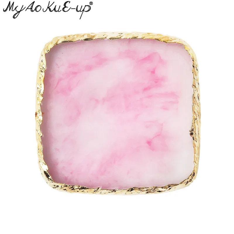 Square Pink Цветная хрустальная ресница, удлинительные клеевые кольца, акриловые отдельные накладные ресницы, клеевой держатель, кольцо, клей для ресниц, подставка, пигмент - Цвет: Square Pink