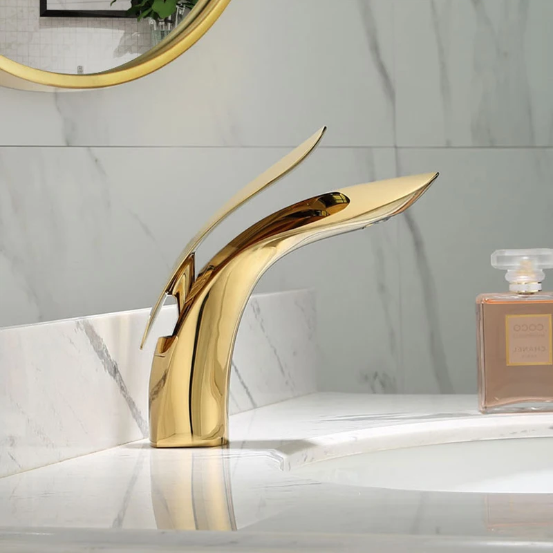 Смеситель для раковины смеситель в ванную комнату Черный Масляный латунный с