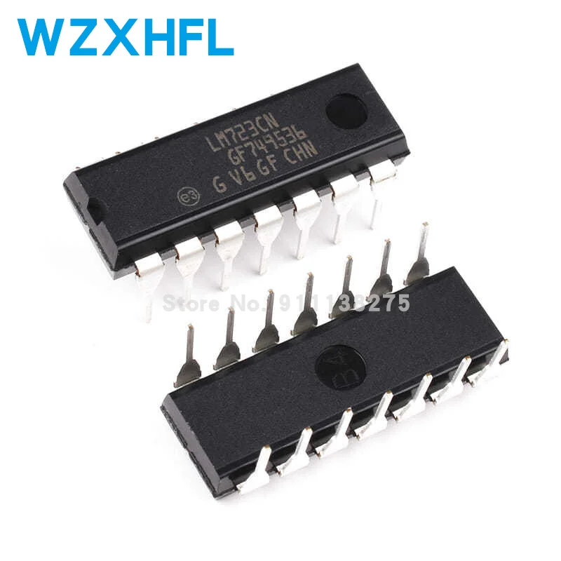 

10 шт. UC723L = LM723CN DIP14 LM723 DIP-14 MC1723CP DIP Регулируемый регулятор положительного напряжения, новый