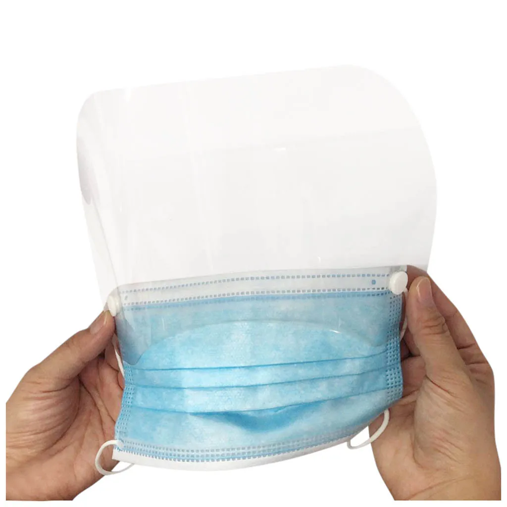 

10PCS Fashion Disposable Face Masks with Detachable Eye Shield Elastic Earloop Breathing Mondkapje Mask