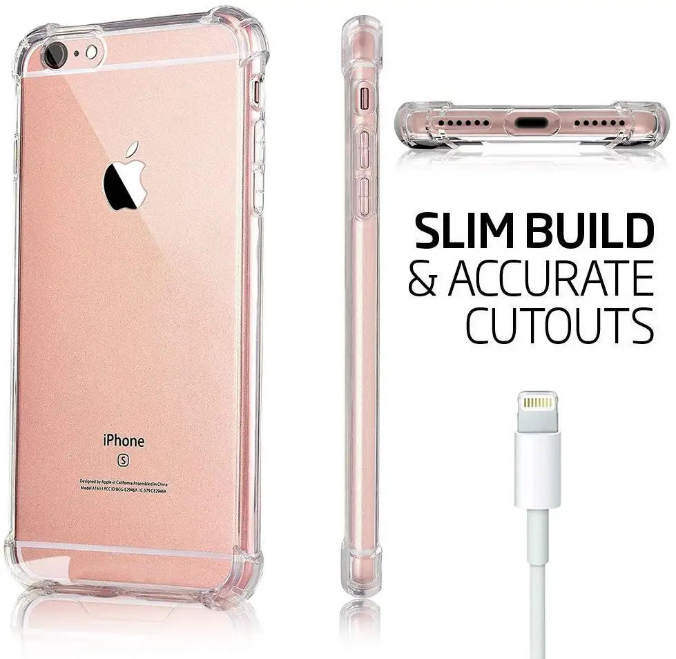 Кристально чистый i чехол для телефона противоударный [Анти желтый] Мягкий