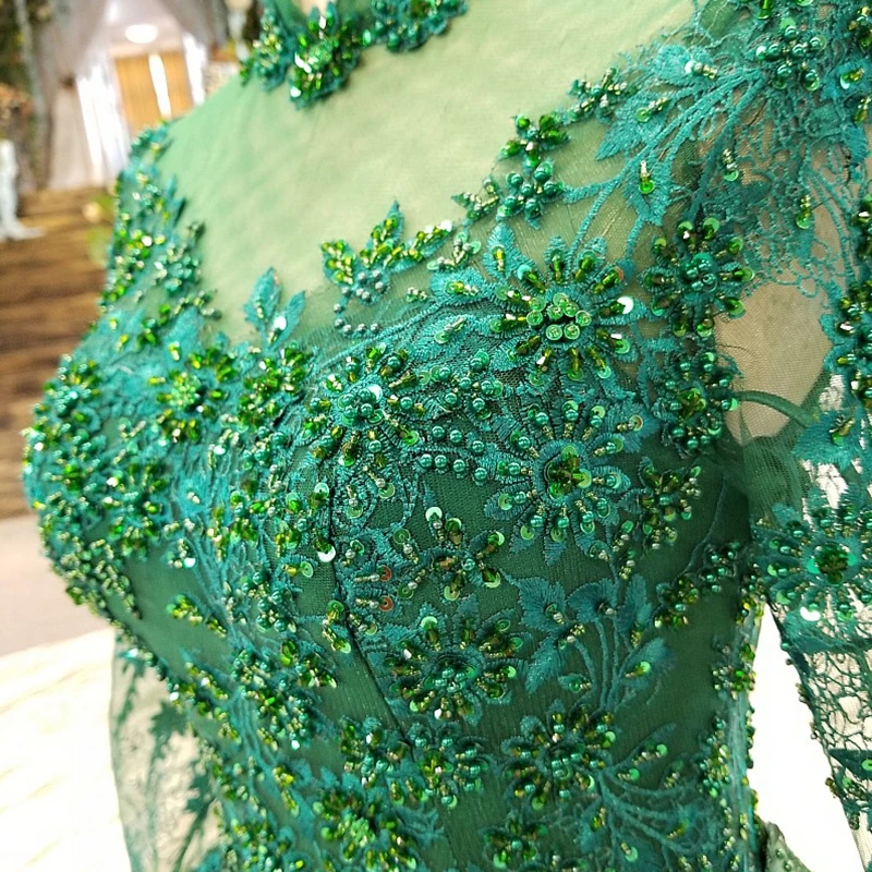 AIJINGYU Luxurious Stars Vintage Green Luxury Dubai Best Plus Size Beach Evening Dress