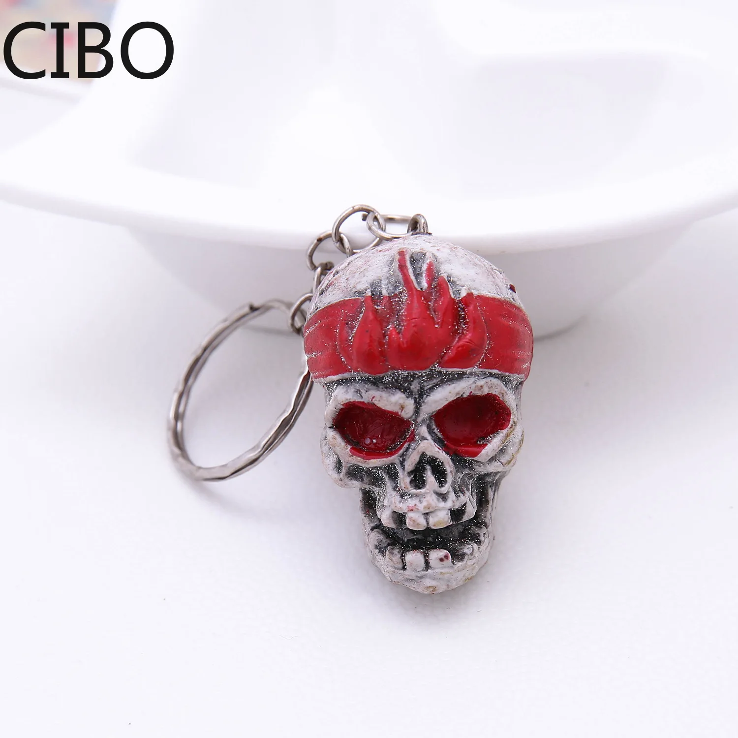 Новинка 2019 металлические брелки в виде черепа подвеска брелок для ключей