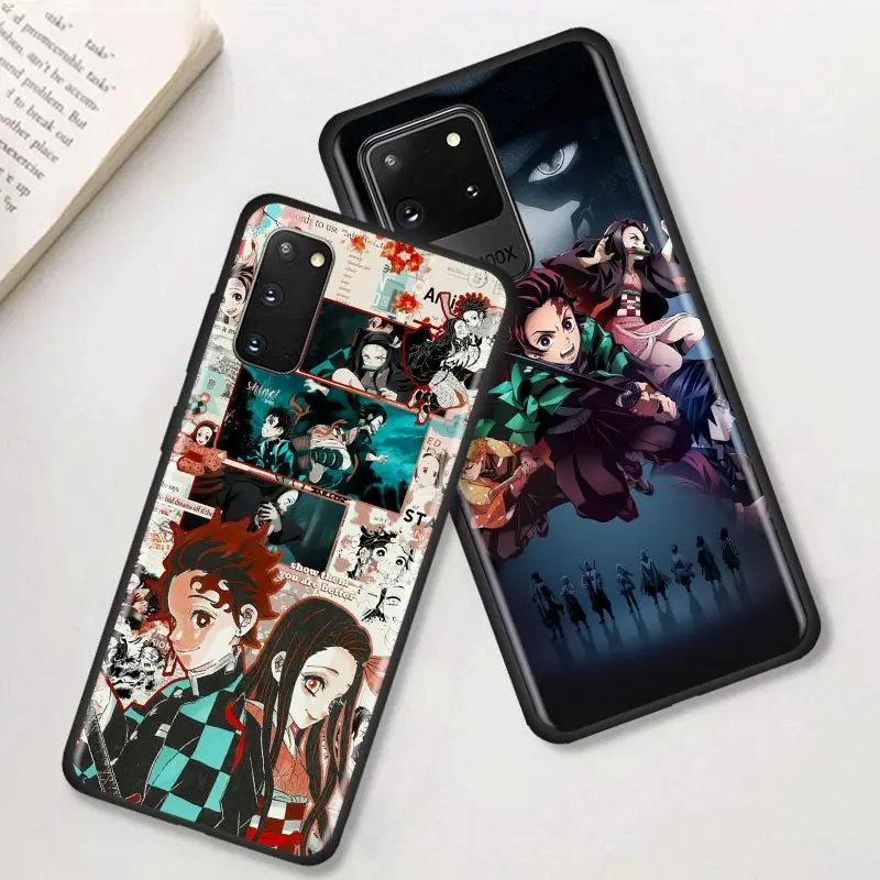 Demon Slayer Kimetsu No Yaiba Phone Cases for Samsung Galaxy S10 S21 FE S22 Ultra 5G S8 S9 Plus S10 Lite S20 TPU Soft Casing