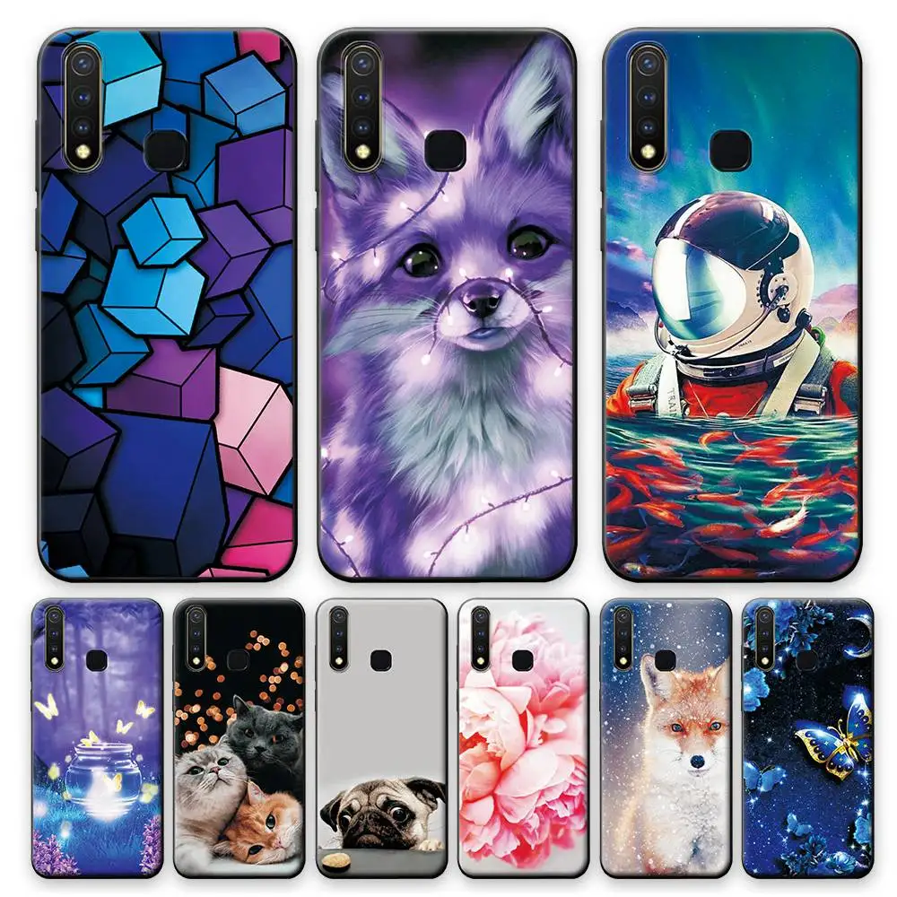 Чехол для Vivo Y19 силиконовый чехол 6 53 дюйма задняя крышка телефона VIVO 1915 U3 VIVOY19 Y 19