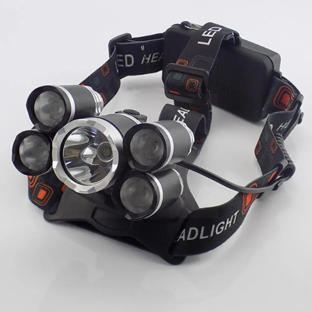

Strong Light Led Fishing Headlamp Usb Rechargeable 4 Fish Camping Gears Zoomable Accessories Waterproof Work Torch Light Ou V3o8