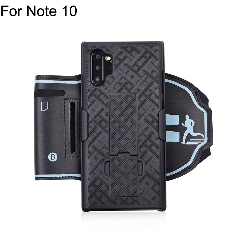 Спортивная повязка на руку браслет чехол для samsung Galaxy S9 S10+ S10 плюс S10E S10 5G Note 9 Note10 мобильного телефона чехол для телефона держатель для телефона на руку - Цвет: Armband For Note 10