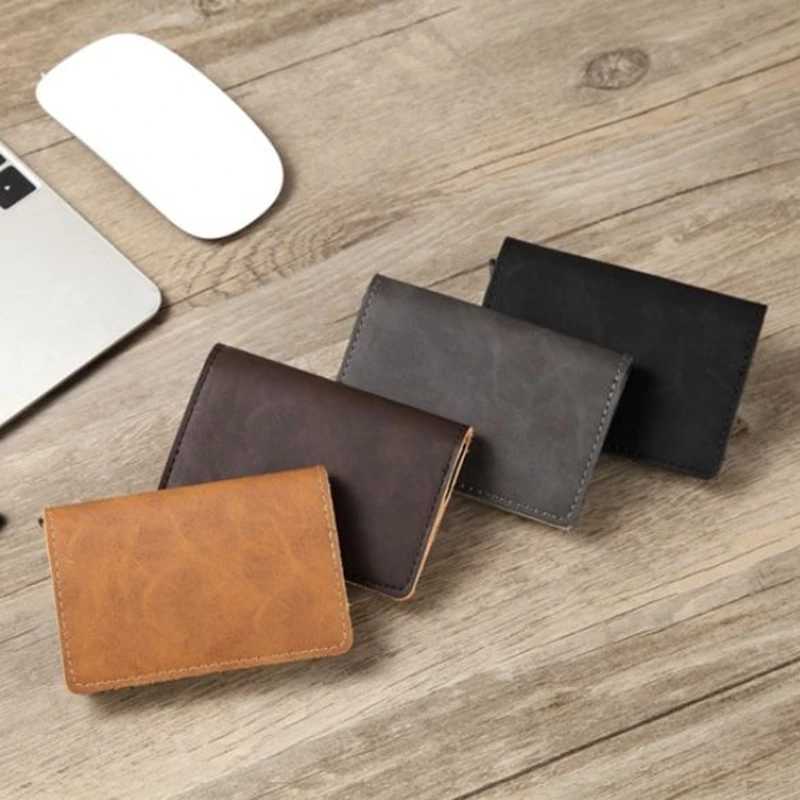 Винтажный многофункциональный мужской бумажник из алюминиевого сплава с RFID