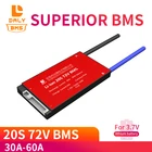 Аккумулятор 3,7 в, 20S, 72 в, литий-ионный аккумулятор для электровелосипеда, bms 18650, BMS 30 А, 40 А, 50 А, 60 А, BMS, напряжение зарядки 54,6 в, с балансом