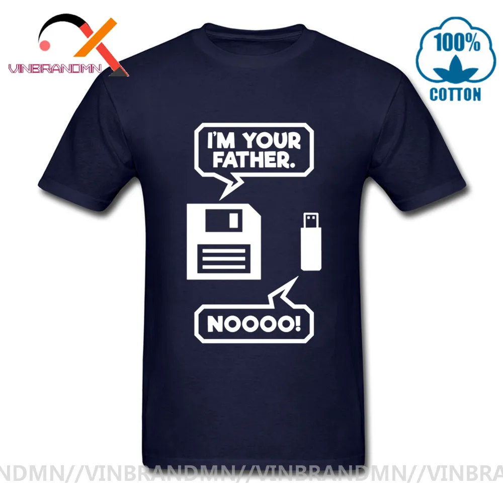 Новинка 2020 забавные мужские футболки nooo в стиле I'm your father с магнитной лентой и USB