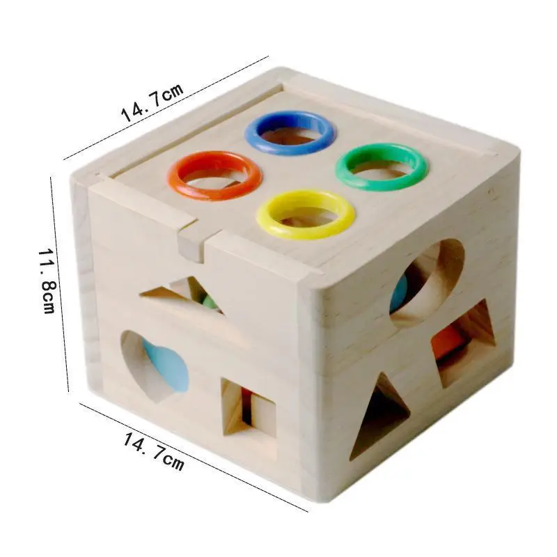 

Montessori Color Shape Cognitive Matching Toys For Kids Baby Education Shape Classification Wooden Box Game Children Toy Gift