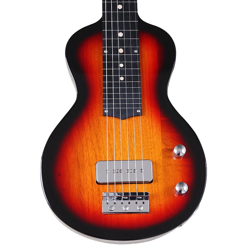 hawaiian gitarre e gitarre hals durch 34 zoll mini gitarre sunburst farbe 6 string e gitarre 26 bünde reise gitarre free global shipping