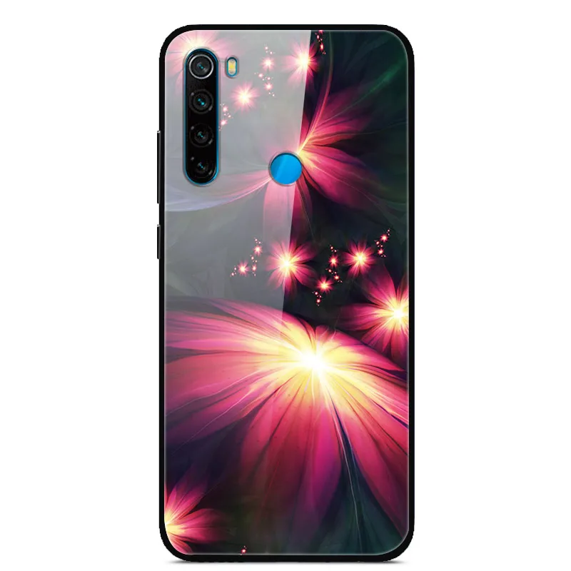 Для Xiaomi Redmi Note 8 чехол из закаленного стекла с печатным жестким чехлом для Xiaomi Redmi Note 8 Note8 чехол для Redmi Note 8 Pro Бампер - Цвет: 12