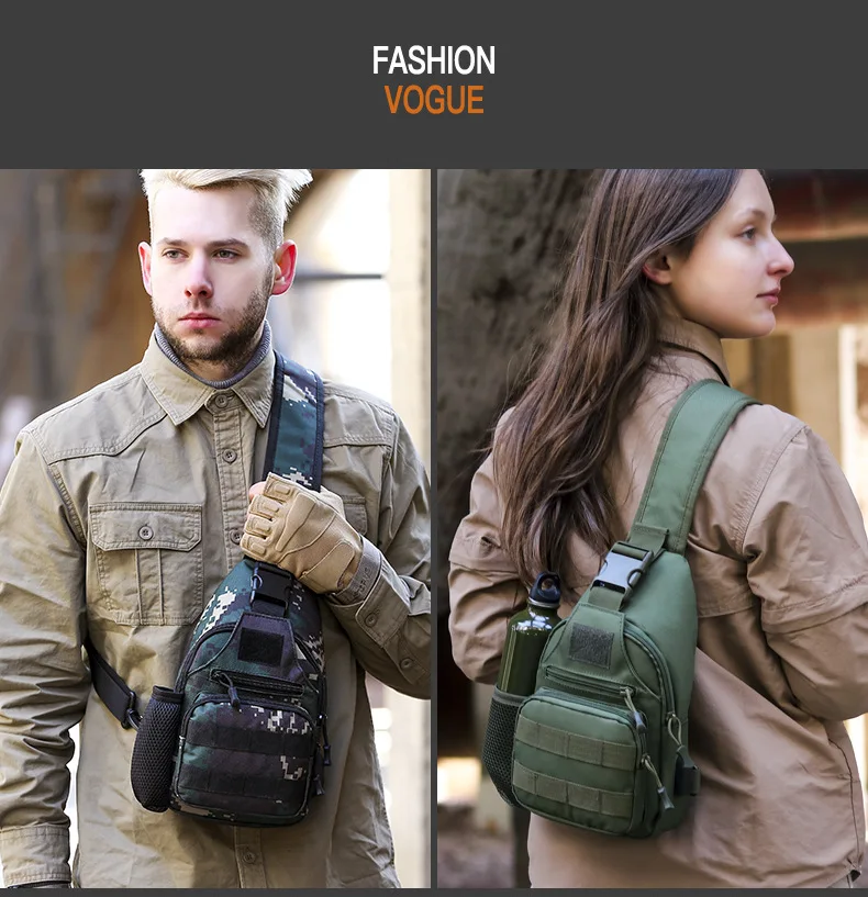 Уличная Водонепроницаемая тактическая спортивная сумка с USB нагрудная на одно