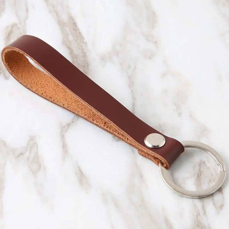

Real Cowhide Genuine Leather Keychain Pocket for Car Keys Clip Ring Women Men Handmade Handbags Accessories DIY Gift 2020 New