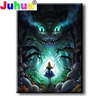 Алмазная живопись с грибами для девочек, мультяшное искусство для детей на день рождения, праздник, праздвечерние чный Топ, мозаичная вышивка, полная выкладка, страна чудес