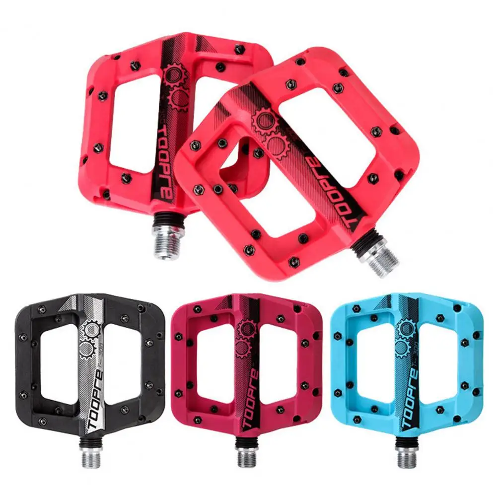 

1 Pair Pedals Lightweight Anti Slip Nylon Seal Bearing Cycling Riding Flat Pedals for MTB pedales mtb