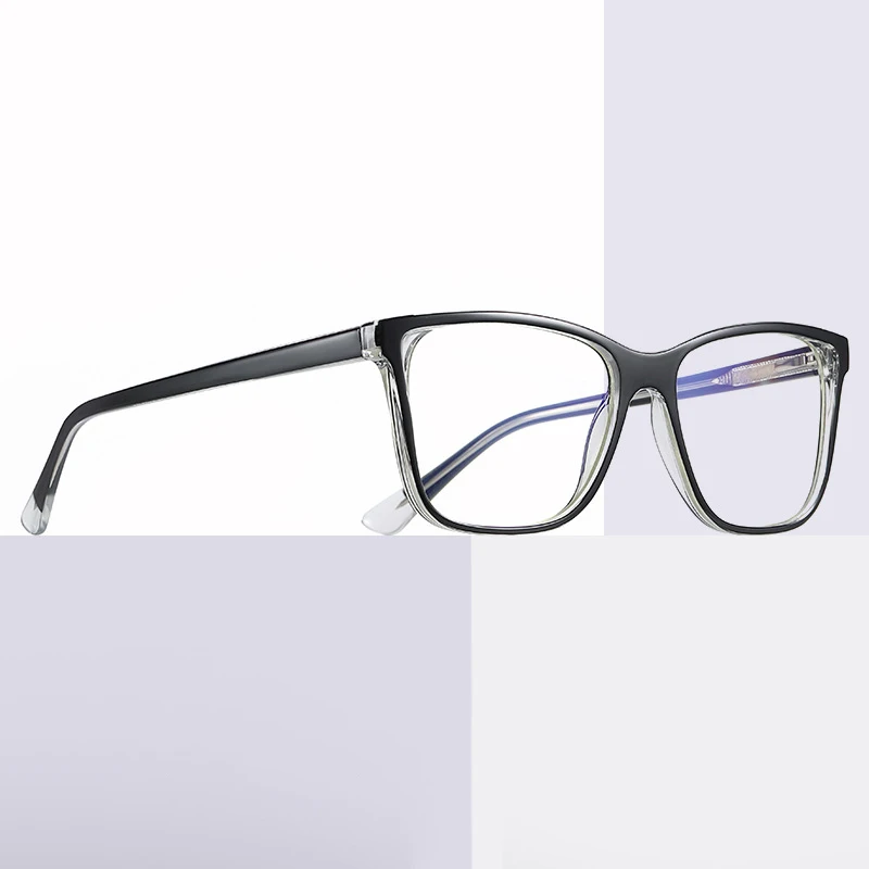 

2021 New TR90 Blue Light Blocking Glasses for Women Square Frame Bluelight Glasses Radiation Ccomputer Gaming Glasses
