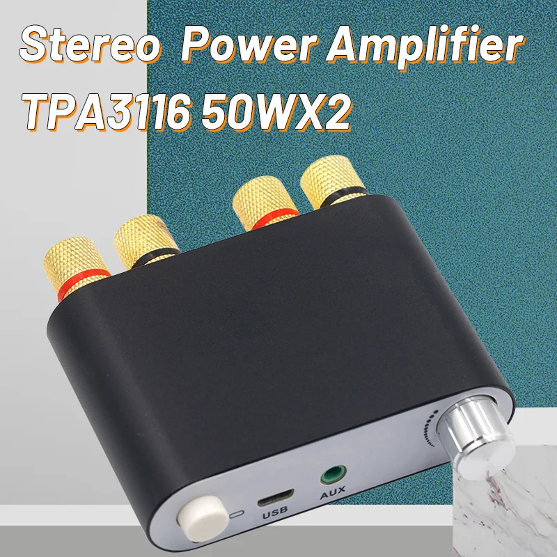 

ZK-502D Bluetooth 5,0 Беспроводная стерео аудио Плата усилителя мощности TPA3116 50WX2 автомобильный усилитель для домашнего кинотеатра AUX USB плеер