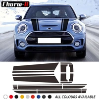 car hood engine cover trunk rear side skirt stripes sticker body kit decal for mini cooper clubman f54 2015 2019 accessories