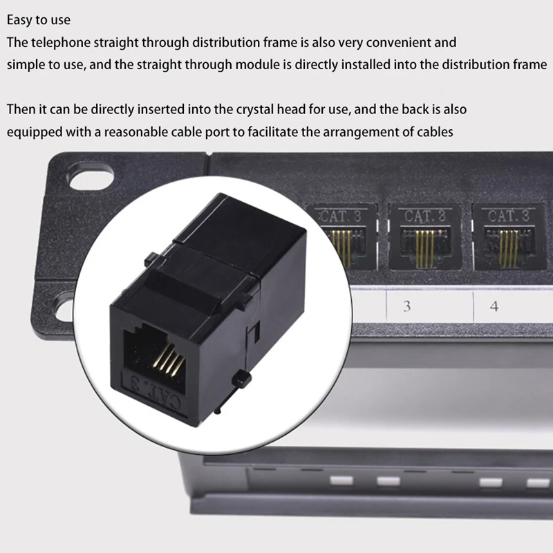 Коммутационная панель на 24 порта CAT6 соединитель RJ45 сетевой кабель адаптер Keystone