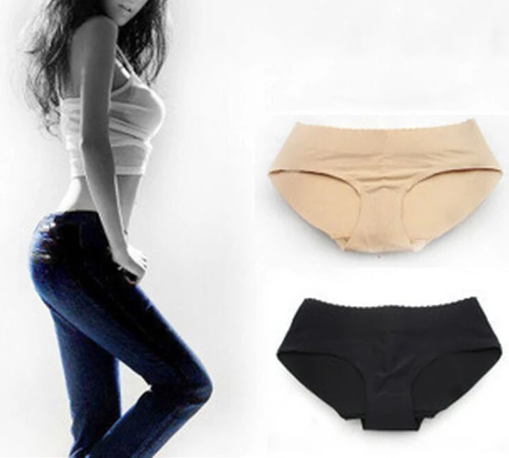 Пикантные мягкие трусики бесшовные эластичные дно трусы с эффектом пуш ап