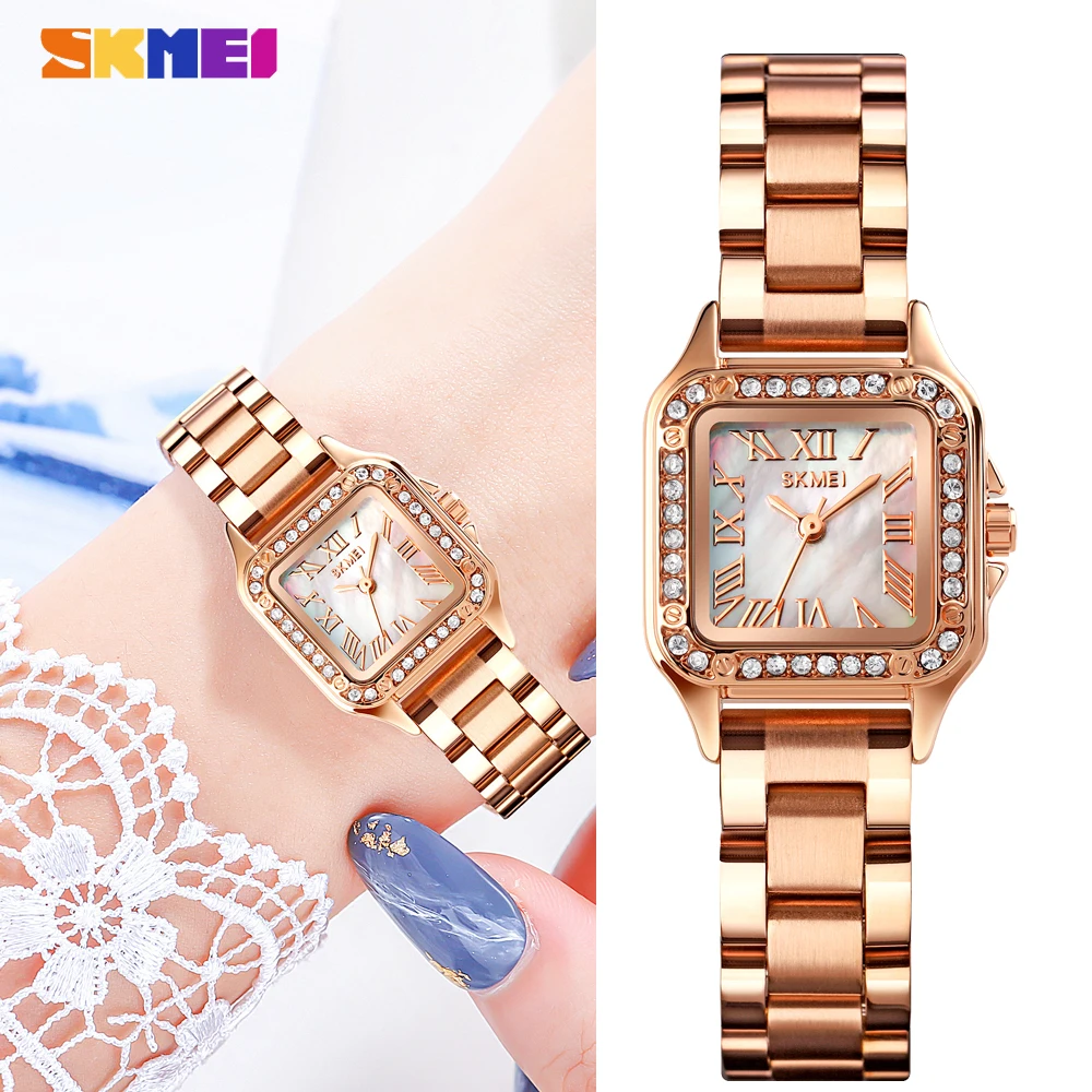 Часы SKMEI женские кварцевые роскошные модные водонепроницаемые наручные с