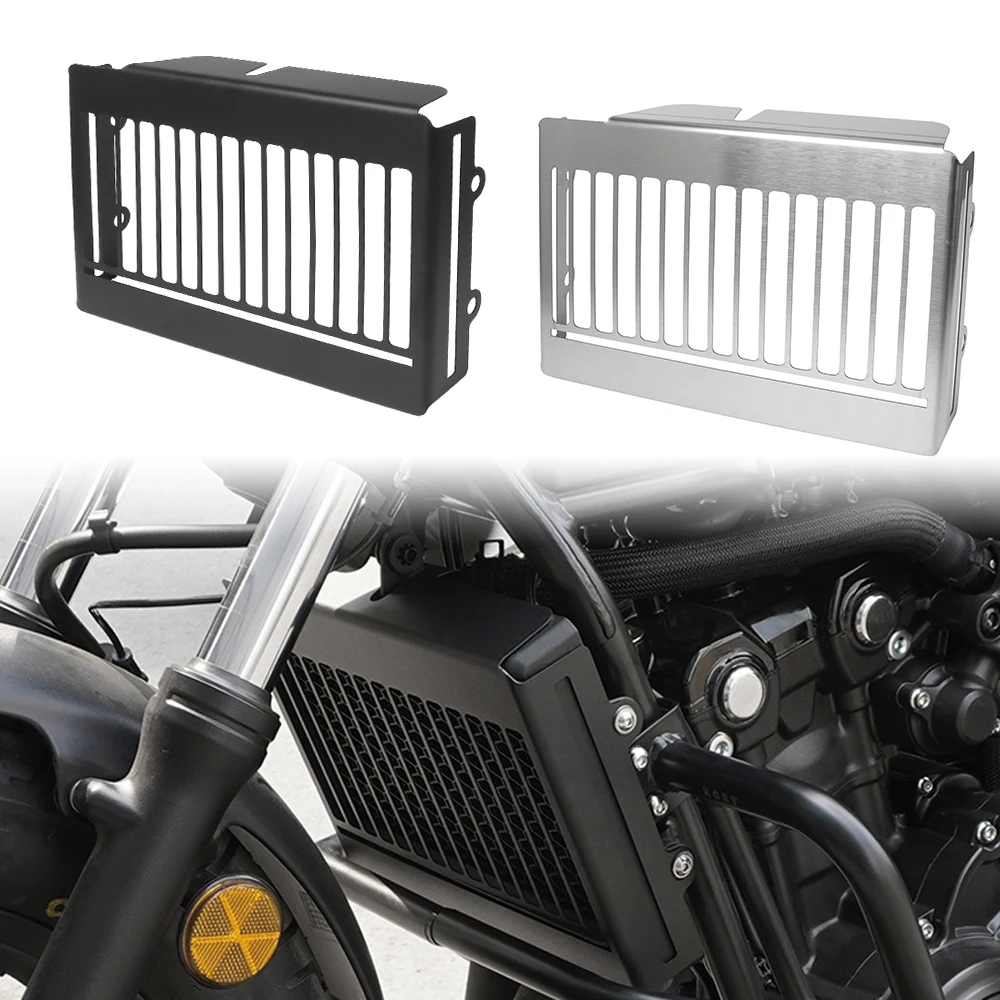 

Black/ Chrome Radiator Cooler Grille Guard Cover Frame Protector Aluminum Motorcycle For HONDA Rebel CMX 300 CMX300 2017-2019
