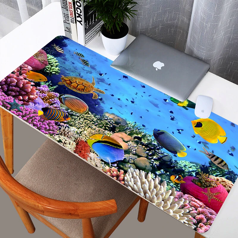 

Tropical Fish Ocean Scenery HD Printing LargeExtendedMousepad many size GamingMousePad Mat In Stock