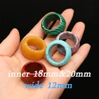 natural stone rings blue sand yellow jades crystal rings for charms jewelry christmas gifts for women man